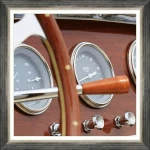 Κάδρο Speedboat Iv Fa13399 50X50Cm Brown Mindthegap Τετράγωνοι Ξύλο