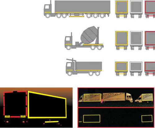 Αυτοκόλλητη ταινία μαύρο-κίτρινο ανακλαστική 5cm x 5m