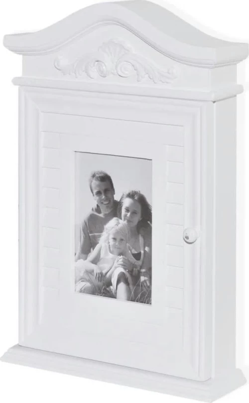 vidaXL Κλειδοθήκη Τοίχου Ξύλινη 22.5x6.5x34.5cm