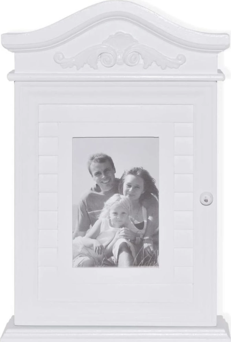 vidaXL Κλειδοθήκη Τοίχου Ξύλινη 22.5x6.5x34.5cm