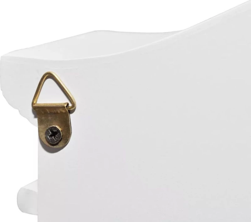 vidaXL Κλειδοθήκη Τοίχου Ξύλινη 22.5x6.5x34.5cm