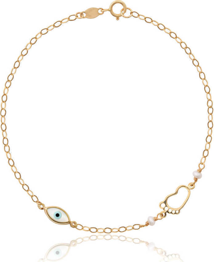 Βραχιόλι για μαμά χρυσό 9Κ