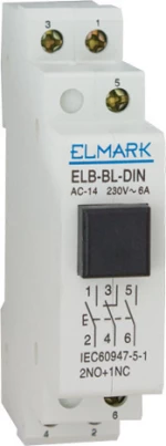 ΜΠΟΥΤΟΝ ELB-Y-DIN 1NO+2NC ΚΙΤΡΙΝΟ
