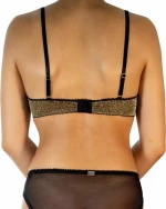 Sexy Set Slip Και Σουτιέν Χρυσό Μεταλιζέ 0004-002