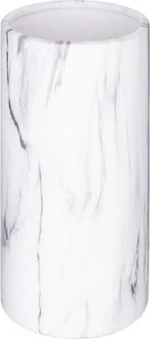 Plastona Διακοσμητικό Βάζο Μαρμάρινο Marble Λευκό 9.5x9.5x20cm