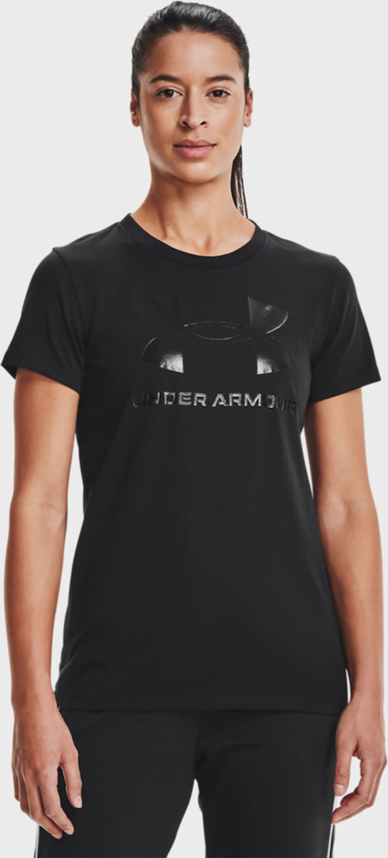 Under Armour Sportstyle Graphic Αθλητικό Γυναικείο T-shirt Μαύρο