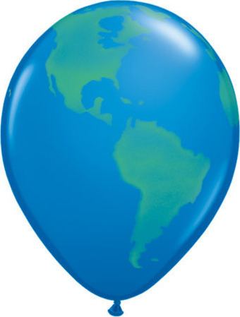 Μπαλόνια Λατεξ Globe Dark Blue 50τμχ