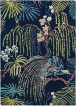 Brink & Campman Χαλί Rain Foresttropical Night 050708 Μαύρο - Ανθρακί 170x240cm