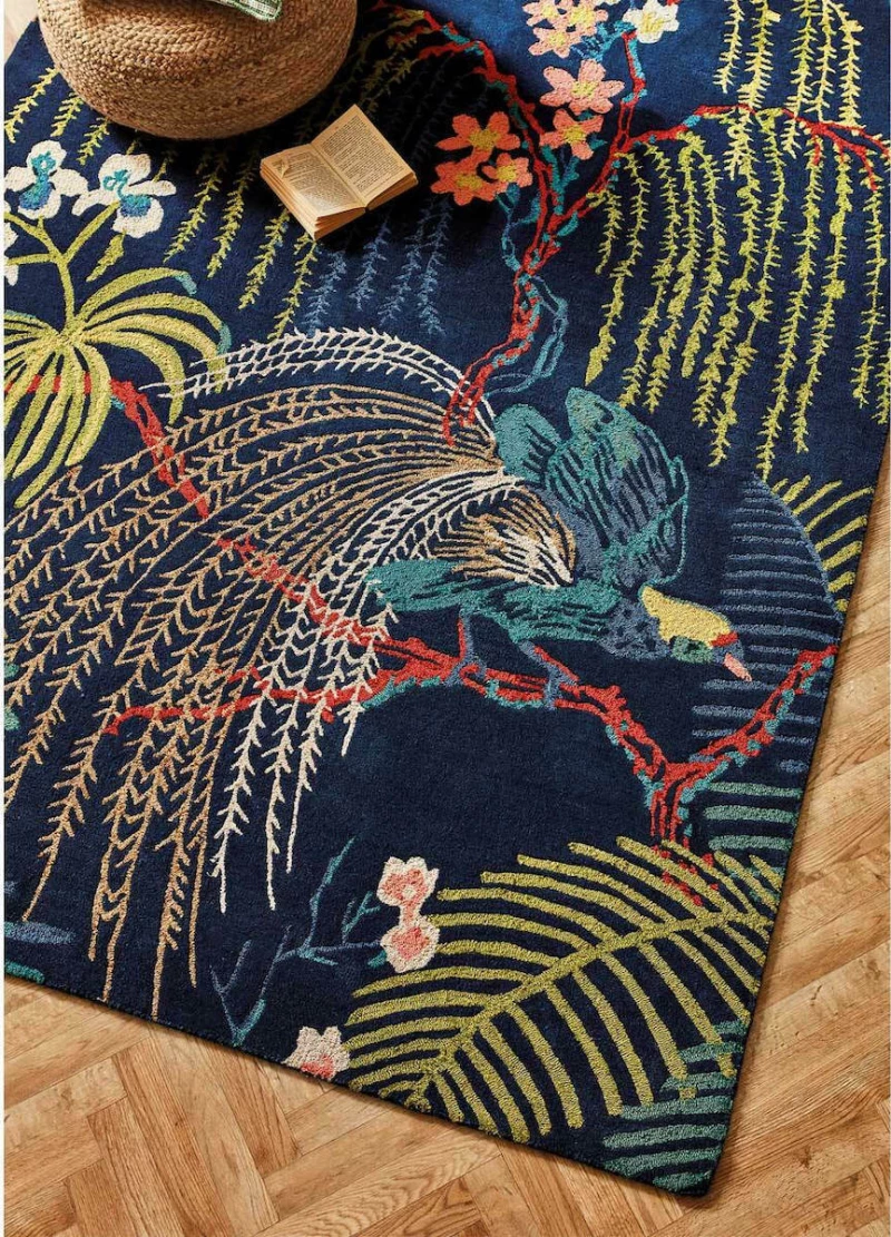 Brink & Campman Χαλί Rain Foresttropical Night 050708 Μαύρο - Ανθρακί 170x240cm