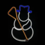Χιονάνθρωπος Neon IP44 37x53cm X0830034110 Aca