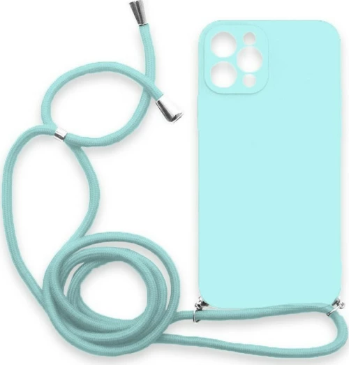Θήκη Σιλικόνης Crossbody για Apple iPhone 11 Pro Max - Γαλάζιο