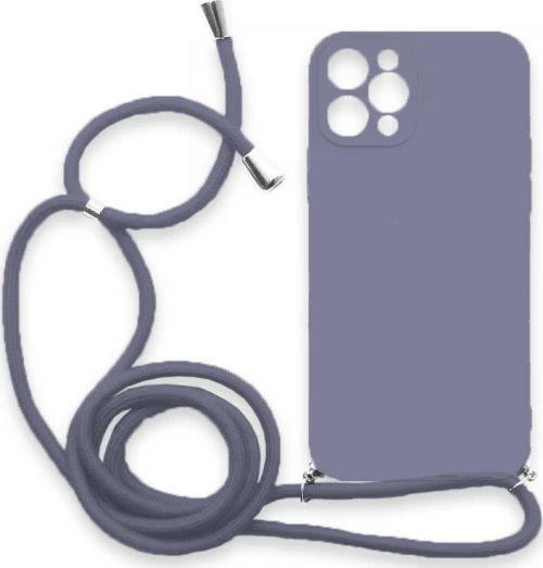 Θήκη Σιλικόνης Crossbody για Apple iPhone 11 Pro Max - Μπλε