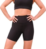 Ψηλόμεσο midi σορτς push-up και σύσφιξης Q-291 Black