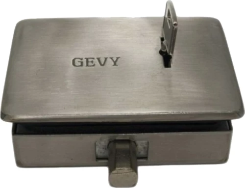 Gevy Κλειδαριά Τζαμόπορτας Δαπέδου GEVY με Κλειδί Χρηματοκιβωτίου Inox Ματ 118.056.019