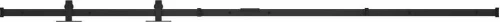 vidaXL 200cm 148018 Μαύρο