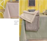 Palamaiki Τραπεζομάντηλο 140x140 Lace Kitchen Grey
