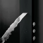 Icos Astrea Black Matte Στήλη Υδρομασάζ