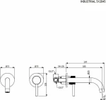 Armando Vicario Industrial 512045-100 Νιπτήρα Χρωμέ