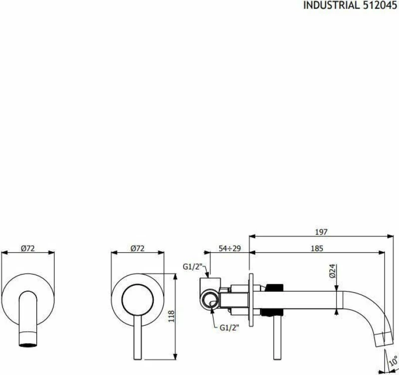 Armando Vicario Industrial 512045-201 Νιπτήρα Χρυσή