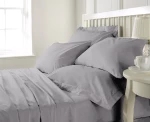 Anna Riska Σετ Σεντόνια Υπέρδιπλα με Λάστιχο 160x200x25 Prestige 9 Grey
