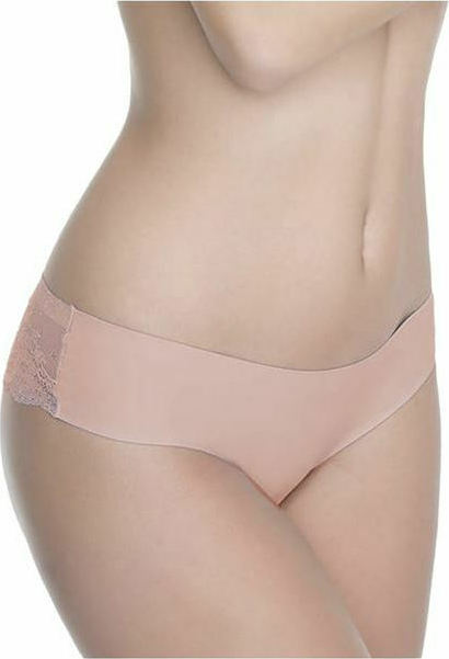 Julimex Γυναικείο Εσώρουχο Brazil Tanga Panty Σομόν