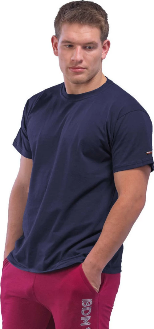 Bodymove Ανδρικό T-shirt Navy Μπλε Μονόχρωμο