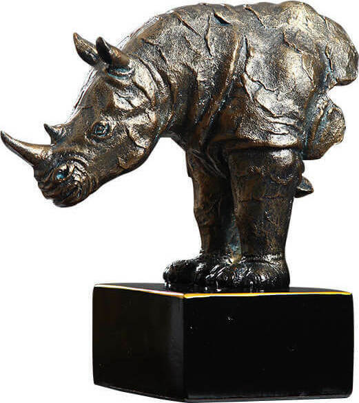 Διακοσμητικό Ρινόκερος σε Βάση 28cm