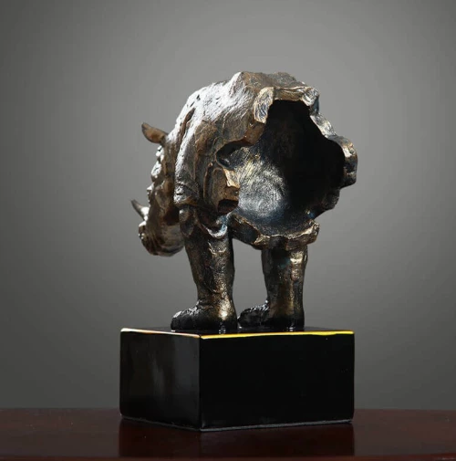 Διακοσμητικό Ρινόκερος σε Βάση 28cm