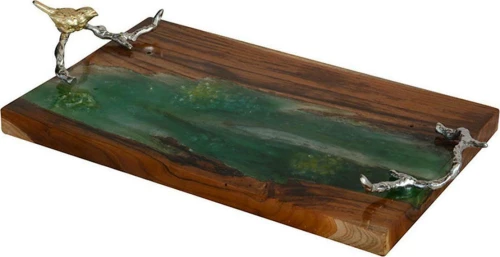 Artekko Δίσκος Διακοσμητικός Teak 59.69x30.48x10.16