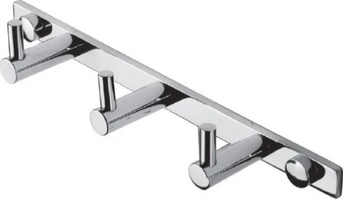 74303 Άγκιστρο Μπάνιου Τριπλό Inox Ασημί
