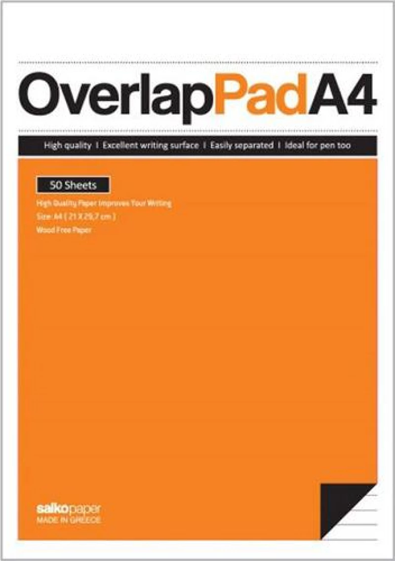 Salko Paper Μπλοκ Σημειώσεων Καρρέ 50 Φύλλα Α4 Overlap
