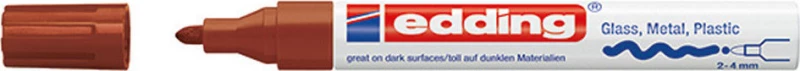 Edding 750 Ανεξίτηλος 4mm Καφέ