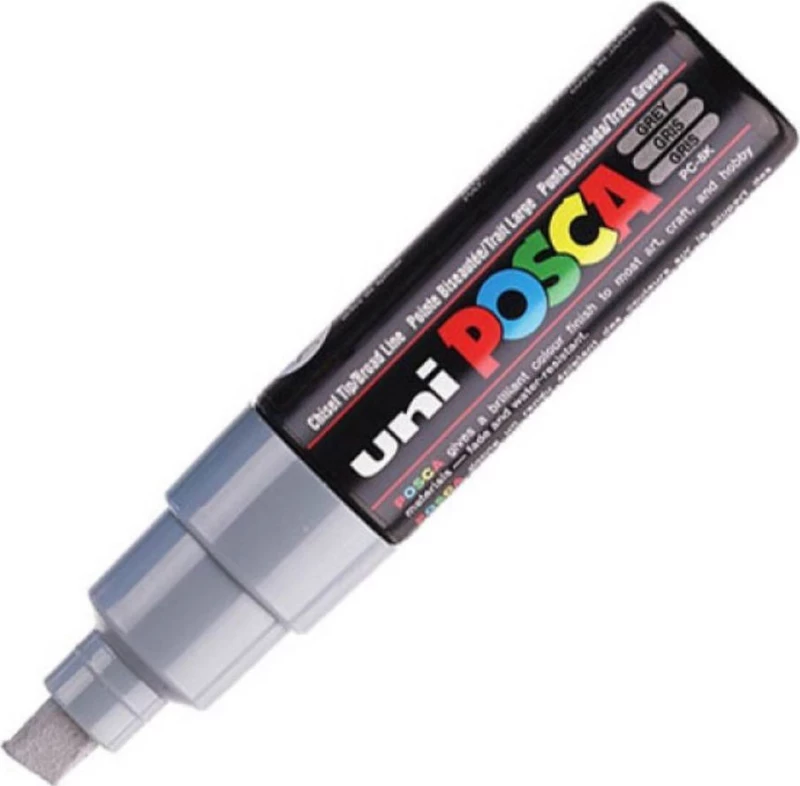 Posca PC-8K Ανεξίτηλος 8mm Grey