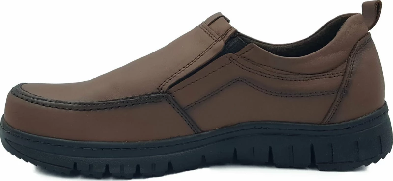 Ανδρικό Δερμάτινο Leder Shoes - 757 - Καφέ