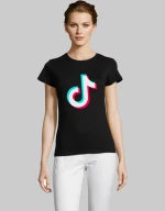 TIK TOK w T-shirt - WHITE