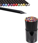 Μαύρο μολύβι με πέτρα Swarovski, 12 χρώματαν, 96 τμχ/κουτί