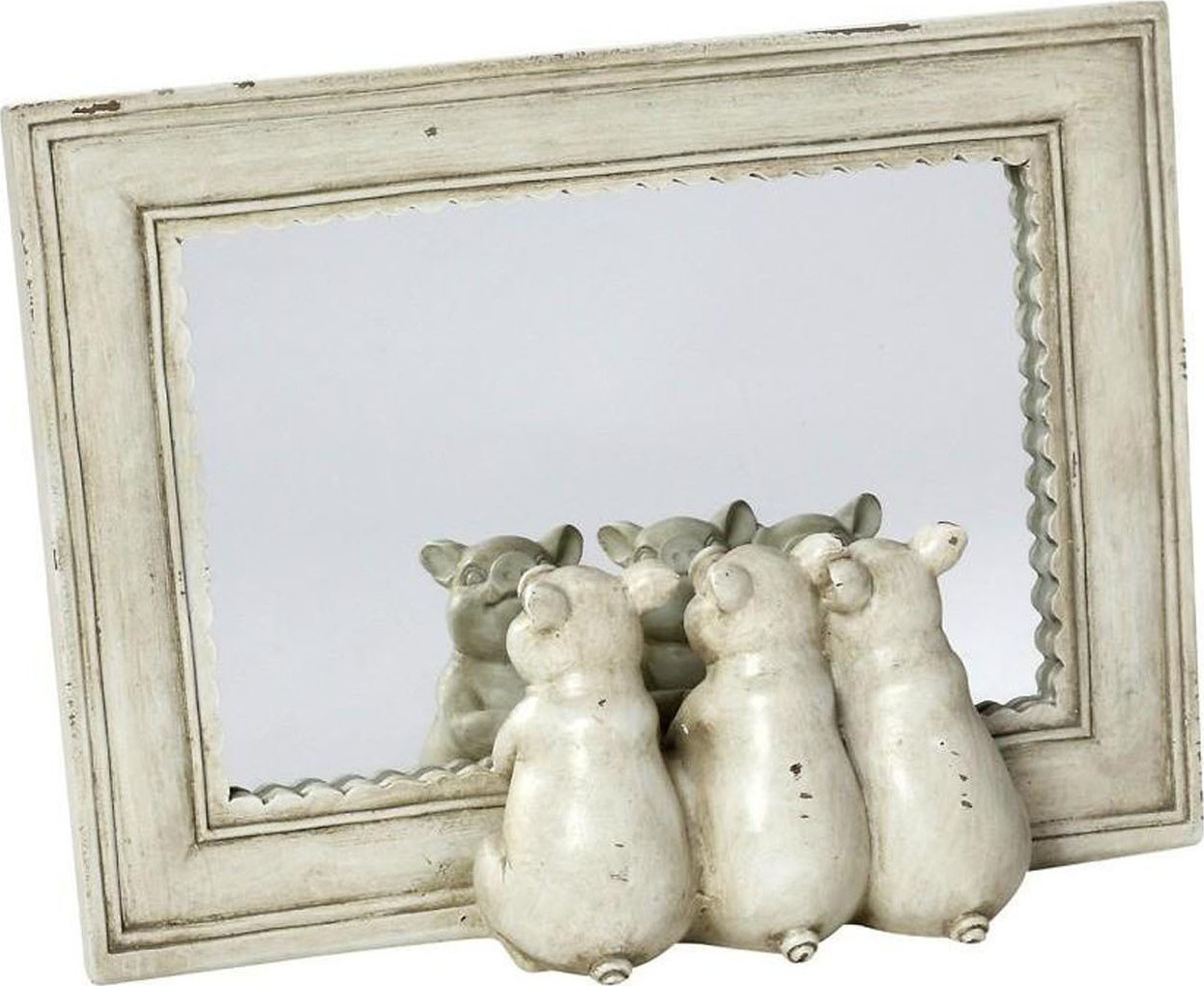 Espiel Διακοσμητικό Χώρου Καθρέφτης Γουρουνάκια Πολυρητίνης 21.7x16.3x4cm