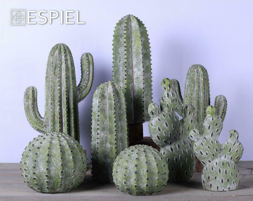 Espiel Διακοσμητικός Κάκτος από Κεραμικό Υλικό 11.5x11.5x32cm