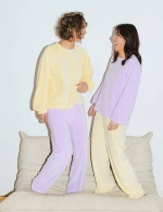MbyM Roo Women's Velour Blouse Lavender