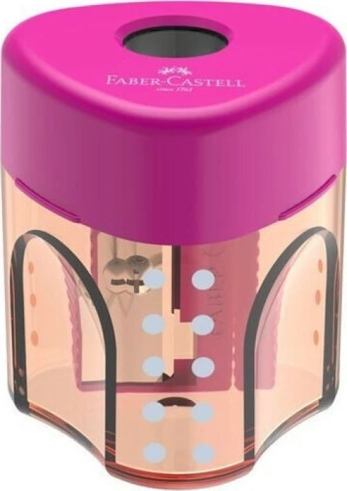 Faber-Castell Mini Auto 183405 Ξύστρα Δίχρωμη Ροζ