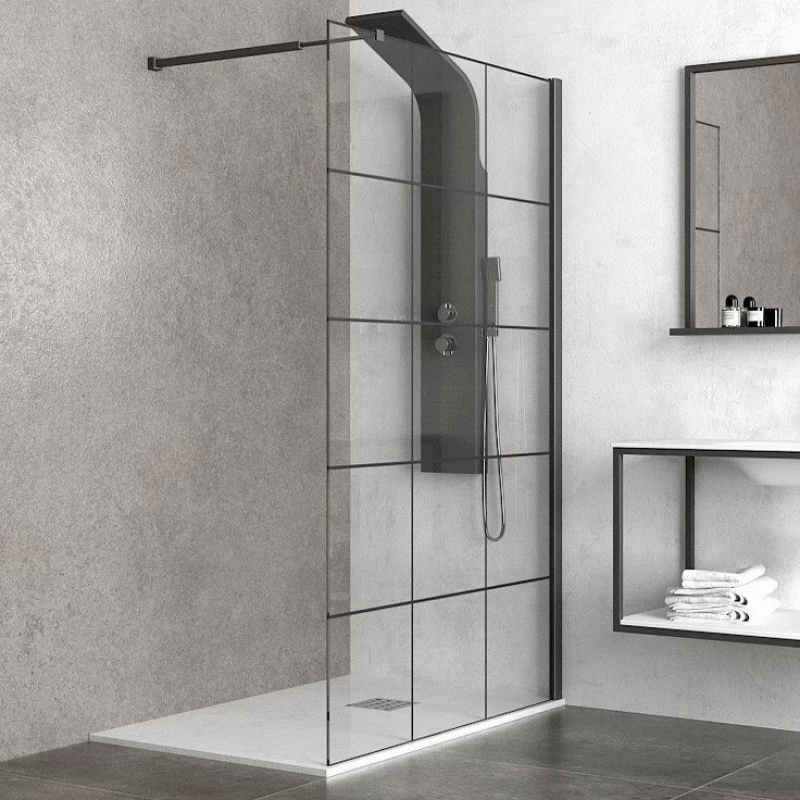 Karag Nero Free 100x200 - Διαχωριστικό Ντουζιέρας Μαύρο
