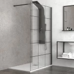 Karag Nero Free 100x200 - Διαχωριστικό Ντουζιέρας Μαύρο