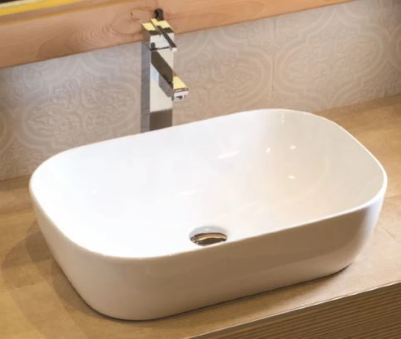 Karag LT2143-P Επικαθήμενος Νιπτήρας Πορσελάνης 60x39cm Λευκός