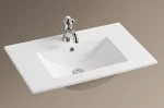 Karag LT7506-80 Ένθετος Νιπτήρας Πορσελάνης 81x47cm Λευκός