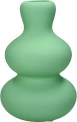 Zaros Διακοσμητικό Βάζο Κεραμικό Minimal Ματ Μέντα 13.5x13.5x20.4cm