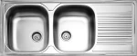 Fortinox Valley 25210 Ένθετος Νεροχύτης 116x50cm Inox Σατινέ