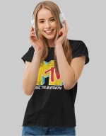 MTV W t-shirt - BLACK