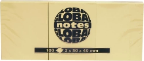 Αυτοκόλλητα Χαρτάκια 50x40mm Κίτρινο
