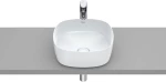Roca Inspira Soft Επικαθήμενος Νιπτήρας Πορσελάνης 37x37cm Λευκός