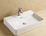 Gloria Alea Επικαθήμενος Νιπτήρας Πορσελάνης 60x41.5cm Λευκός